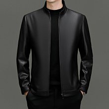 男裝真皮皮衣2023皮衣男士綿羊皮翻領短款商務休閑外套秋冬薄款海寧皮衣爸爸裝外套A88612 歷史價格詳細信息