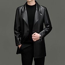 男裝真皮皮衣2023皮衣男士綿羊皮翻領短款商務休閑外套秋冬薄款海寧皮衣爸爸裝外套A88612 歷史價格詳細信息