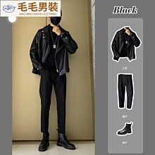 跨境皮衣男裝多色外套素色男式PU皮衣秋季機車服新款男士夾克刷毛-毛毛男裝 歷史價格詳細信息