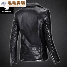爆款男士外套夾克皮衣男秋冬季新款加絨立領機車休閑百搭男裝-毛毛男裝 歷史價格詳細信息