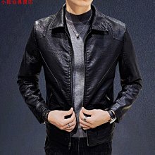夾克 皮衣 秋冬外套 仿皮夾克 韓國帥氣翻領單排扣皮衣外套女 秋季新款寬鬆百搭仿皮夾克上衣 歷史價格詳細信息