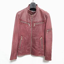 【優惠超值】日本品牌 DIABRO型男素面合身利落立領羊皮騎士皮衣 真皮 歷史價格詳細信息