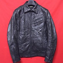 【日本精品】日本品牌291295=HOMME   頂級高檔窄版立領羊皮騎士皮衣 真皮 歷史價格詳細信息