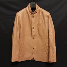 【東京日本精品】日本品牌F.F.PRATO  頂級型男焦糖柔軟羊皮立領紳士獵裝外套皮衣  真皮 價格比較,價格查詢,歷史價格詳細信息