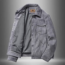 美式工裝夾克男  M3XL 休閒百搭潮流外套男 商務休閒翻領夾克 春秋男士防風素色緊身復古工裝外套潮 歷史價格詳細信息