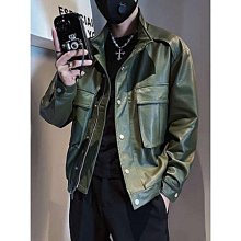美式工裝皮夾克休閒男裝上衣棒球服外套男 夾克外套男 正韩麂皮外套 歷史價格詳細信息