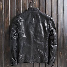 春秋新款海寧真皮皮衣男士連帽短款皮夾克綿羊皮純皮外套潮流男裝外套A881627 歷史價格詳細信息