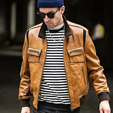 新品 超帥歐美男裝 JM 海寧哈雷機車夾克男士真皮皮衣綿羊皮襯衫領時尚刺綉外套男 可開發票 歷史價格詳細信息