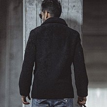 新品 超帥歐美男裝 JM 原生態皮毛一體皮草大衣男士羊毛外套燙印刺綉工藝重工機能潮設計 可開發票 歷史價格詳細信息