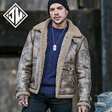 海寧男士皮衣生態真皮皮衣夾克翻領加絨中年綿羊皮中老年商務休閑外套A88513 歷史價格詳細信息