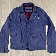 ☆保證正品☆METEORITE LEATHER JACKET 真皮革紫藍色皮衣 價格比較,價格查詢,歷史價格詳細信息
