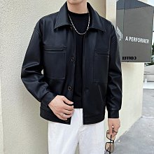 秋冬韓版帥氣翻領皮衣夾克加絨皮毛外套男 休閒機車PU皮毛衣一體衣 內刷毛皮衣夾克 男生外套男皮衣夾克防-毛毛男裝 歷史價格詳細信息