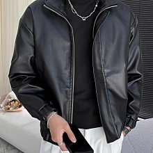 皮衣春秋季男士外套新款潮流機車衣服秋冬裝仿皮簡約軟皮衣夾克潮-毛毛男裝 歷史價格詳細信息