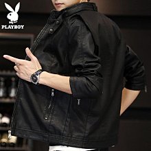 男士外套春秋秋冬季皮衣男韓版修身加絨加厚皮夾克男裝潮-毛毛男裝 歷史價格詳細信息