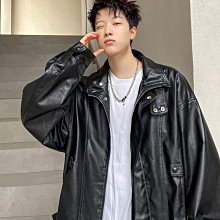 美式復古機車皮衣外套男潮牌飛行員夾克寬松休閑百搭pu皮上衣天天精選 歷史價格詳細信息