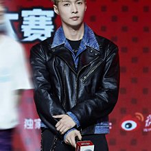 拼接皮衣外套男士2022新款春秋季潮牌痞帥精神小伙男裝皮夾克上衣-促銷 歷史價格詳細信息