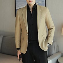 Men’s衣帽間 高質量男性西裝 輕熟風韓版修身男士休閑西服外套 X830斜扣PG9150 30C8 正裝男誘惑 主持人禮服 歷史價格詳細信息