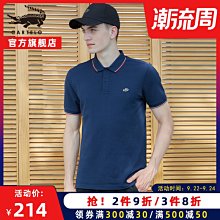 純棉短袖T恤男士翻領夏裝上衣2024新款高端體桖商務純色POLO衫潮 男短袖T恤 男短T 襯衫 針織短袖 歷史價格詳細信息