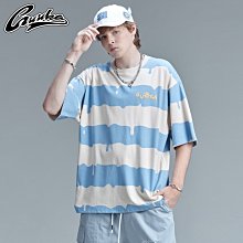 【熱賣精選】五分袖T恤青少年潮流別針印花上衣男士簡約夏季寬松體恤百搭短袖 歷史價格詳細信息