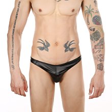 男士丁字褲 性感低腰仿皮內褲 舒適透氣丁字褲 時尚貼身內褲-潮流e線 歷史價格詳細信息