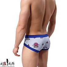 【我塑我形】莫代爾時尚印花男士三角男內褲 (淺藍色) 內褲 男內褲 三角褲 印花內褲 莫代爾 時尚 內著 男內著 三角款 歷史價格詳細信息