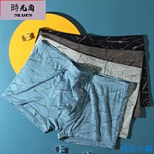 【時光角】 男內褲四角褲  平口舒適男士平角內褲 4角男內褲 男士內褲純棉平角褲爸爸高腰四角透氣短褲中老年加肥大碼全棉褲頭 歷史價格詳細信息