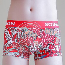 男生 棉質 舒適透氣吸汗紅色平口內褲 seobean低腰束腹 運動型內褲 印花迷彩花色 純棉 塑身提臀 平庫內褲XB 歷史價格詳細信息