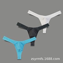 丁字褲男 性感内男 情趣内衣男新品男士內褲透視網孔性感丁字褲個性大囊袋后鏤空雙丁潮T褲 歷史價格詳細信息