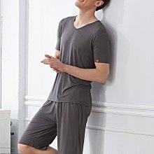 夏季休閑運動裝男青少年大碼搭配帥氣華夫格短袖短兩件 歷史價格詳細信息