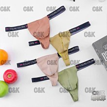 男士丁字內褲錦綸窄邊透氣舒適字母腰帶性感丁字褲低腰U凸大囊袋底褲男 歷史價格詳細信息