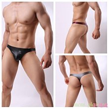 男士丁字褲 性感低腰仿皮內褲 舒適透氣丁字褲 時尚貼身內褲-潮流e線 歷史價格詳細信息
