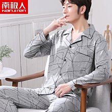 春秋純棉長袖薄款男士睡衣 青少年秋冬季男生可外穿家居服套裝滿599免運 歷史價格詳細信息