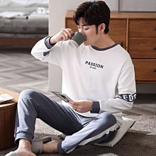 睡衣男春秋季新款純棉長袖薄款中老年爸爸夏季大碼家居服套裝 歷史價格詳細信息