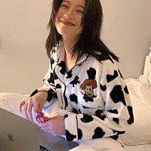 【熱賣精選】珊瑚絨睡衣秋冬款加厚加絨外穿男士學生卡通連帽寬松版家居服套裝 歷史價格詳細信息