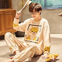 睡衣男士純棉長袖春秋夏季薄款中老年老人中年爸爸父親家居服套裝 歷史價格詳細信息