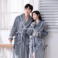 新款加厚保暖睡袍女長版珊瑚絨浴袍男冬季法蘭絨大尺碼家居服浴衣 歷史價格詳細信息