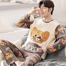 春秋純棉長袖薄款男士睡衣 青少年秋冬季男生可外穿家居服套裝滿599免運 歷史價格詳細信息