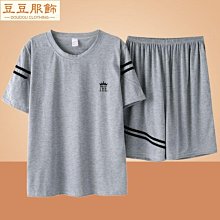 睡衣 睡衣男士夏季短袖褲休閑薄款學生大碼可外穿初中青少年家居服套裝 夏季 -促銷 歷史價格詳細信息