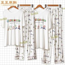 超級瑪麗奧創意卡通動漫街頭印花插畫個性T恤短袖寬松純棉重磅男-靚仔男裝 歷史價格詳細信息