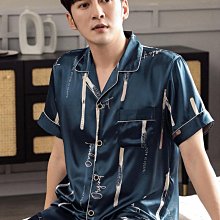 大碼睡衣男夏季冰絲胖子加肥加大薄款絲綢短袖短褲家居服寬【超齡男裝】 價格比較,價格查詢,歷史價格詳細信息