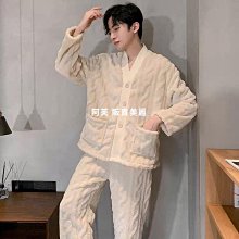 冬季男士睡衣珊瑚絨加肥大尺碼200斤加厚睡袍男寬鬆卡通連帽家居服3 歷史價格詳細信息