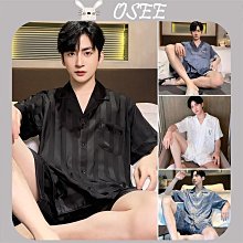 夏季中老年男士睡衣冰絲爸爸老人短袖短褲背心家居服棉綢薄款套裝 歷史價格詳細信息