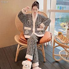 新款秋冬季珊瑚絨睡衣女加厚長袖卡通睡衣套裝居家服加絨保暖法蘭絨大碼長袖兩件套家居服套裝~麗莎服飾 歷史價格詳細信息