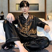 青年睡衣男士春秋季長袖冰絲22年新款高級感絲綢男套裝家居服夏虎虎男裝 歷史價格詳細信息