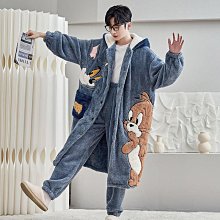 法蘭絨睡袍男龍袍冬季加厚長珊瑚絨睡衣情侶刷毛浴袍女秋冬浴袍 歷史價格詳細信息