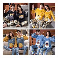 睡衣男士冬季珊瑚絨長袖卡通學生家居服加絨加厚法蘭絨兩件【超齡男裝】 歷史價格詳細信息