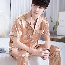 冰絲睡衣男夏短袖薄款仿真絲男士休閒大尺碼青年中年家居服套裝夏天 男生睡衣 居家服 休閒套裝 睡衣套裝 涼感睡衣滿599免運 價格比較,價格查詢,歷史價格詳細信息