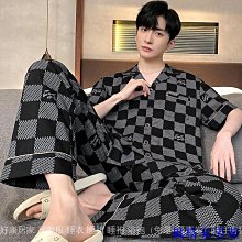 大尺碼睡衣男 棉睡衣男 長袖睡衣男 兩件事睡衣 100%純棉男士睡衣春秋長袖棉質小外套家居服青中年全棉家居服滿599免運 歷史價格詳細信息