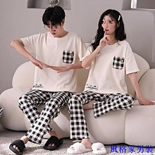 睡衣男夏季純棉短袖長褲2024新款春秋季男士青少年家居服休閒套裝 歷史價格詳細信息