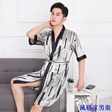 仿真冰絲睡衣 男士  絲綢男式短袖長褲 簡約休閑家居服 套裝 歷史價格詳細信息